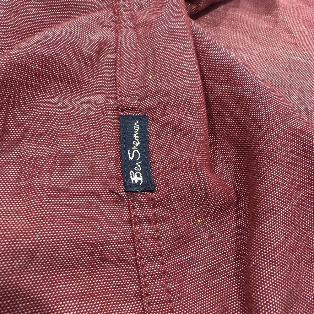 Ben Sherman The Original Button Down Shirt  Maroon/Red Mens‎ Sz XXL  Cotton